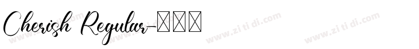 Cherish Regular字体转换